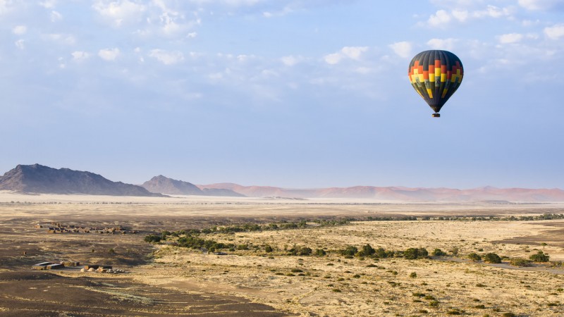 Hot air balloon at Sossusvlei