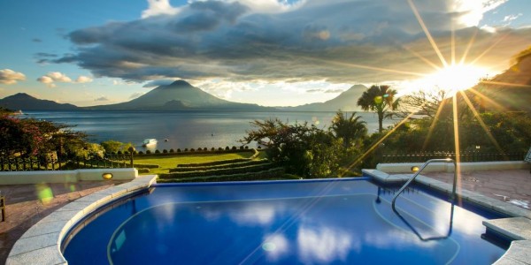 Guatemala - Lake Atitlan - Lake Atitlan Hotel - Pool