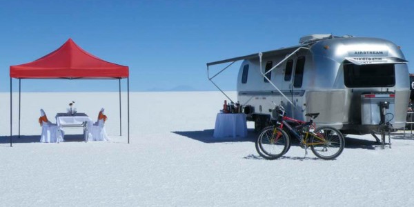 Bolivia - Salar de Uyuni & the Coloured Lakes -Airstream Campers - Setup