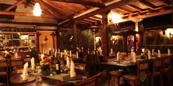 Colombia - Villa de Leyva - Posada de San Antonio - Restaurant
