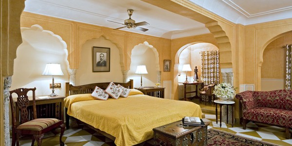 India - Rajasthan - Samode Haveli - Bedroom