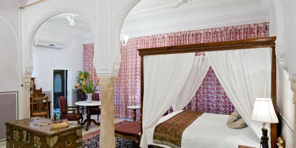 India - Rajasthan - Samode Palace - Bedroom