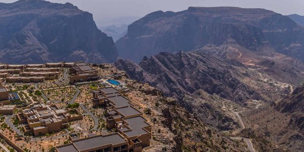 Oman - Nizwa & the Forts - Anantara Al Jabal Al Akhdar Resort - Top Down