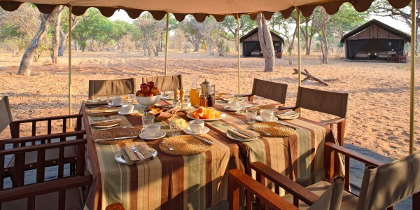 Botswana - Chobe National Park - andBeyond Chobe Under Canvas - Dining