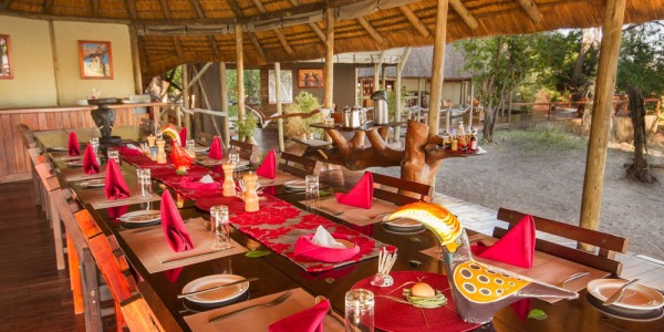 Botswana - Linyanti, Selinda & Kwando - Lagoon Camp - Restaurant