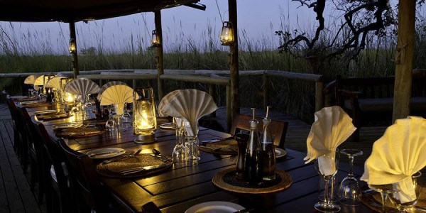 Botswana - Okavango Delta - Little Vumbura Camp - Restaurant