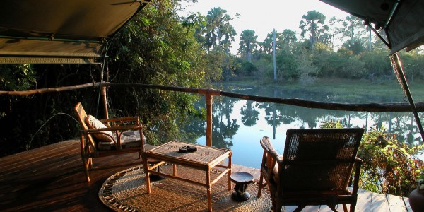 Malawi - Liwonde National Park - Mvuu Lodge - Tent Deck