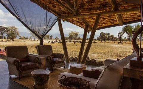 Tanzania - Lake Manyara National Park - Chem Chem Lodge - Lounge