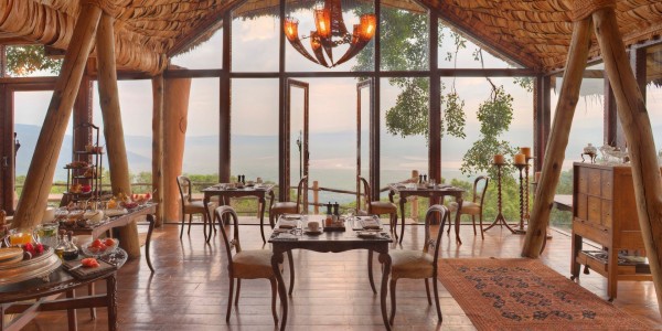 Tanzania - Ngorongoro Crater - andBeyond Ngorongoro Crater Lodge - Dining Area