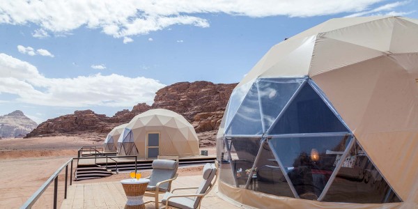 Jordan - Wadi Rum - Sun City Camp - Martian Room Outside