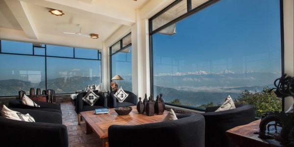 Nepal - Kathmandu - Dwarika's Resort Dhulikhel - View