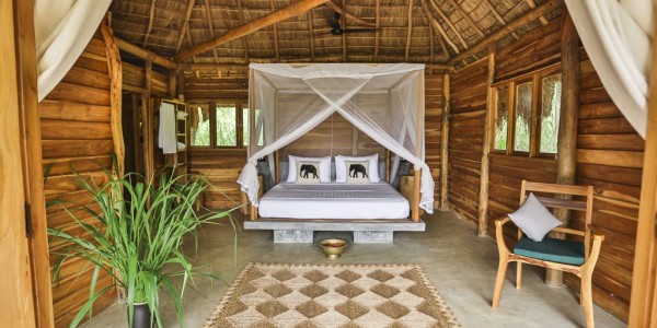 Sri Lanka - Gal Oya National Park - Gal Oya Lodge - Bedroom